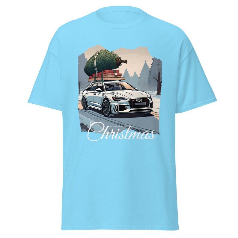 T-shirt festif de voiture Audi pour hommes