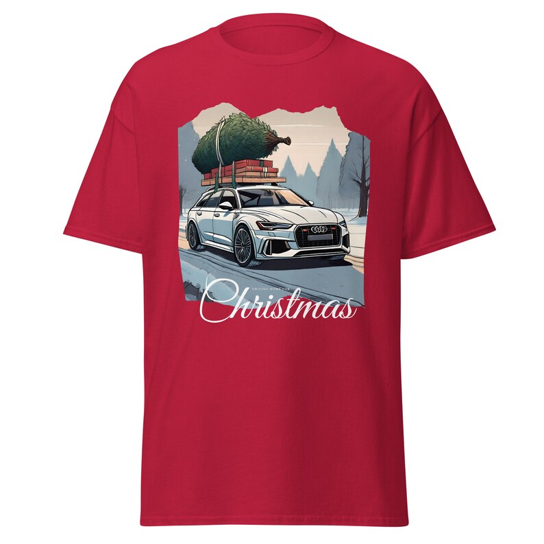 T-shirt festif de voiture Audi pour hommes