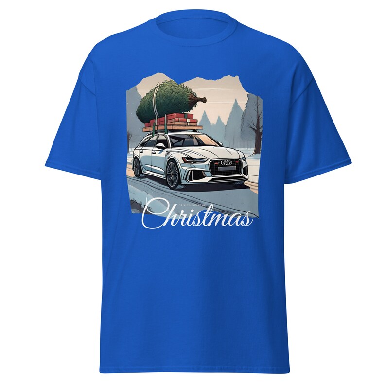 T-shirt festif de voiture Audi pour hommes
