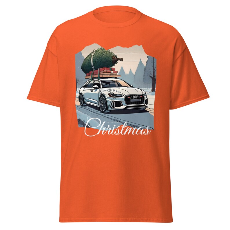 T-shirt festif de voiture Audi pour hommes