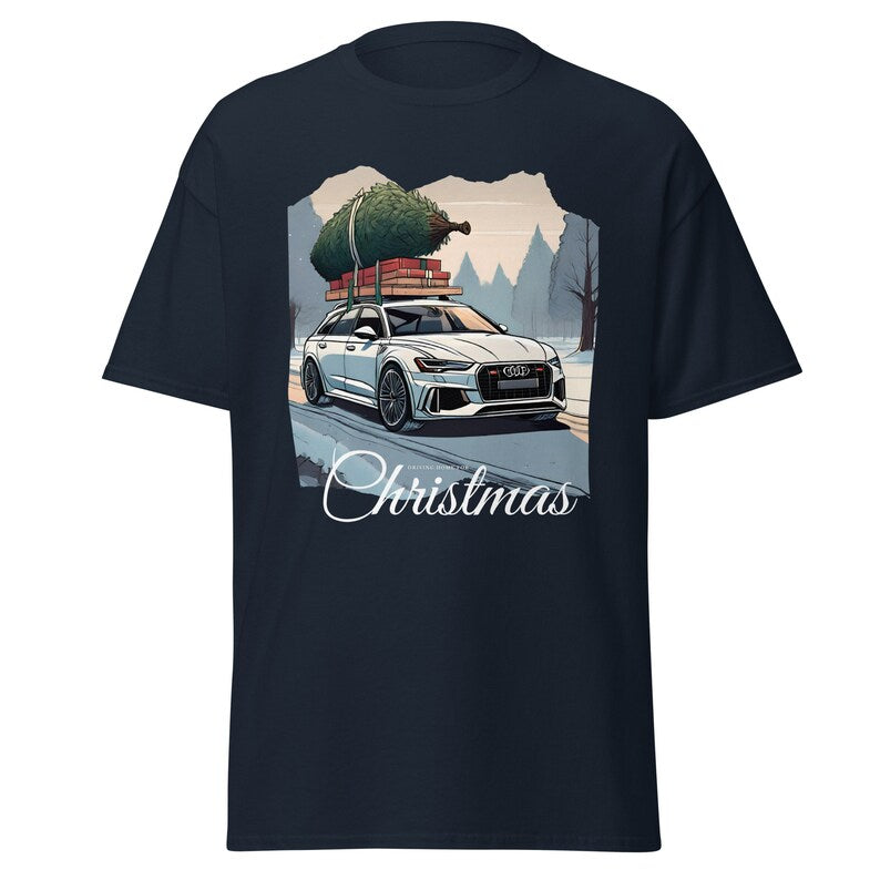 T-shirt festif de voiture Audi pour hommes